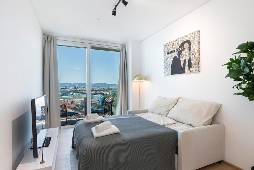 Design Apartment With Amazing View Over Vienna Viena Exterior foto